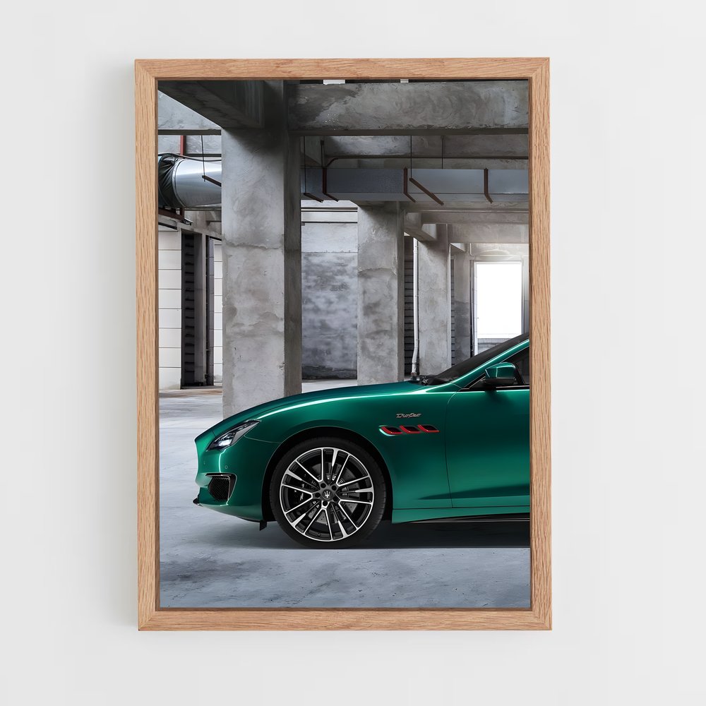Poster Jaguar Émeraude – affiche Maserati (vue 4)